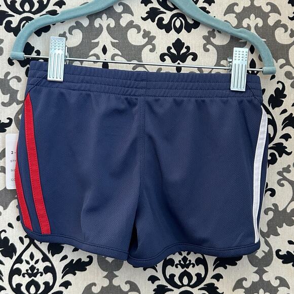 Adidas Girls 3T Red Tee & Navy Shorts Set‎ | NWT Sporty Style - Picture 5 of 8
